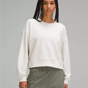 Lululemon - Softstreme Perfectly Oversized Cropped Crew - White Opal